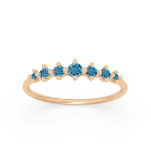 Meissa Ring, Blue Topaz