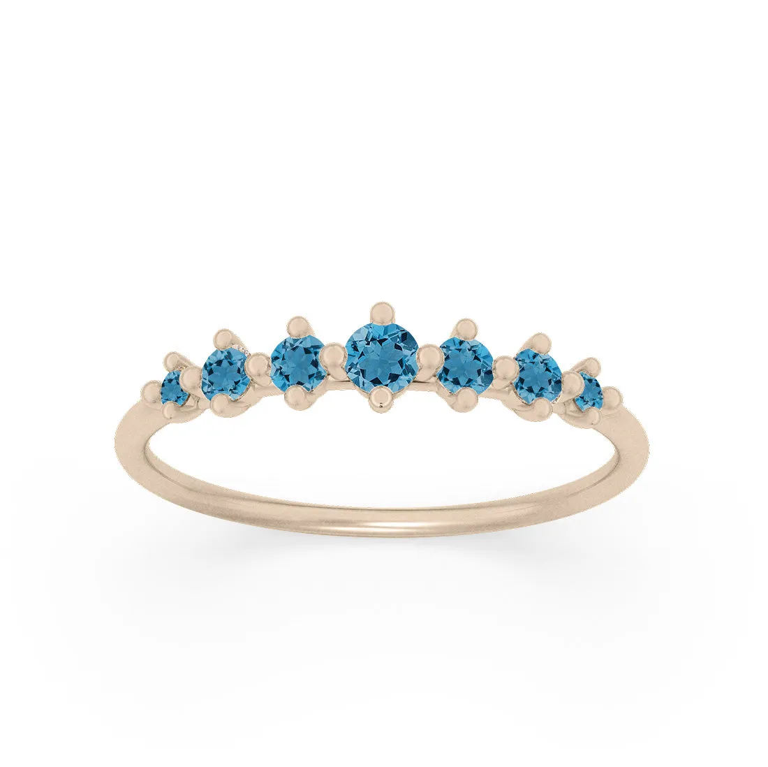 Meissa Ring, Blue Topaz