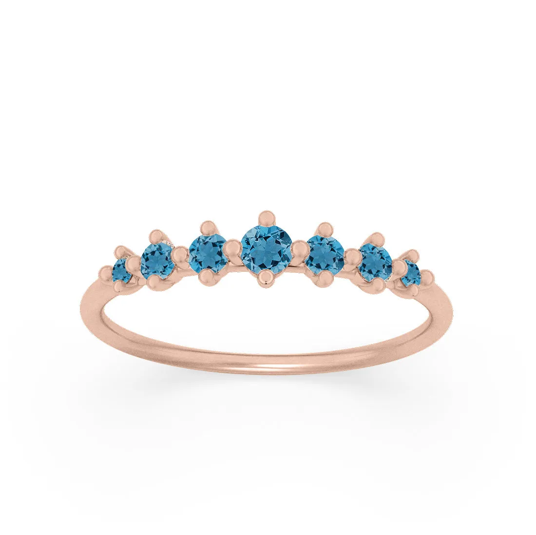 Meissa Ring, Blue Topaz