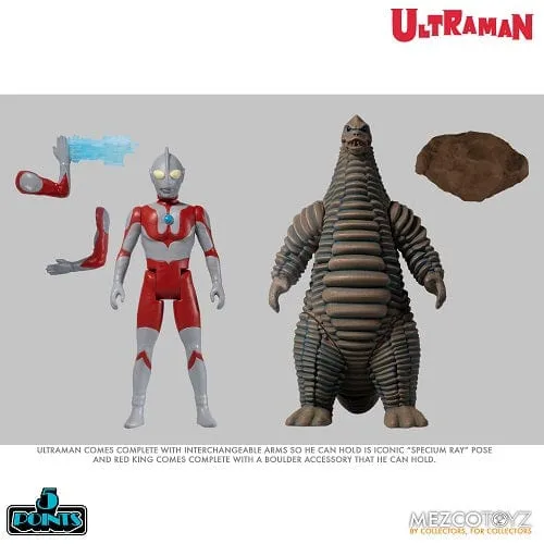 Mezco Toyz 5 Points Ultraman & Red King Action Figure Boxed Set