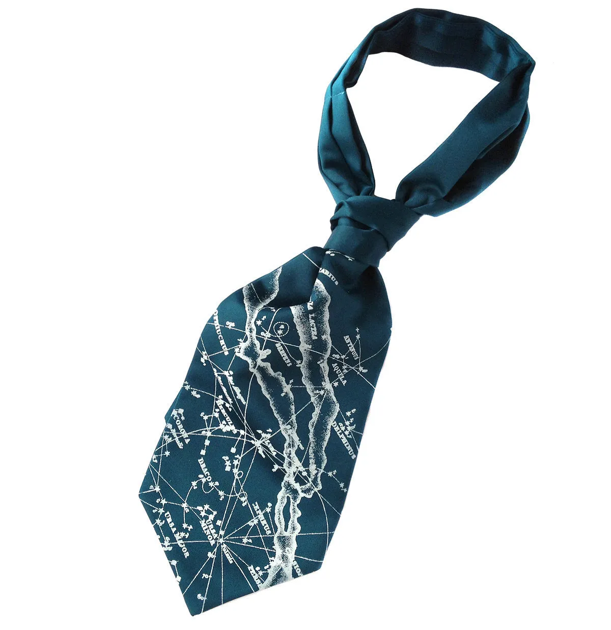 Milky Way Cravat tie. Galaxy Print Ascot