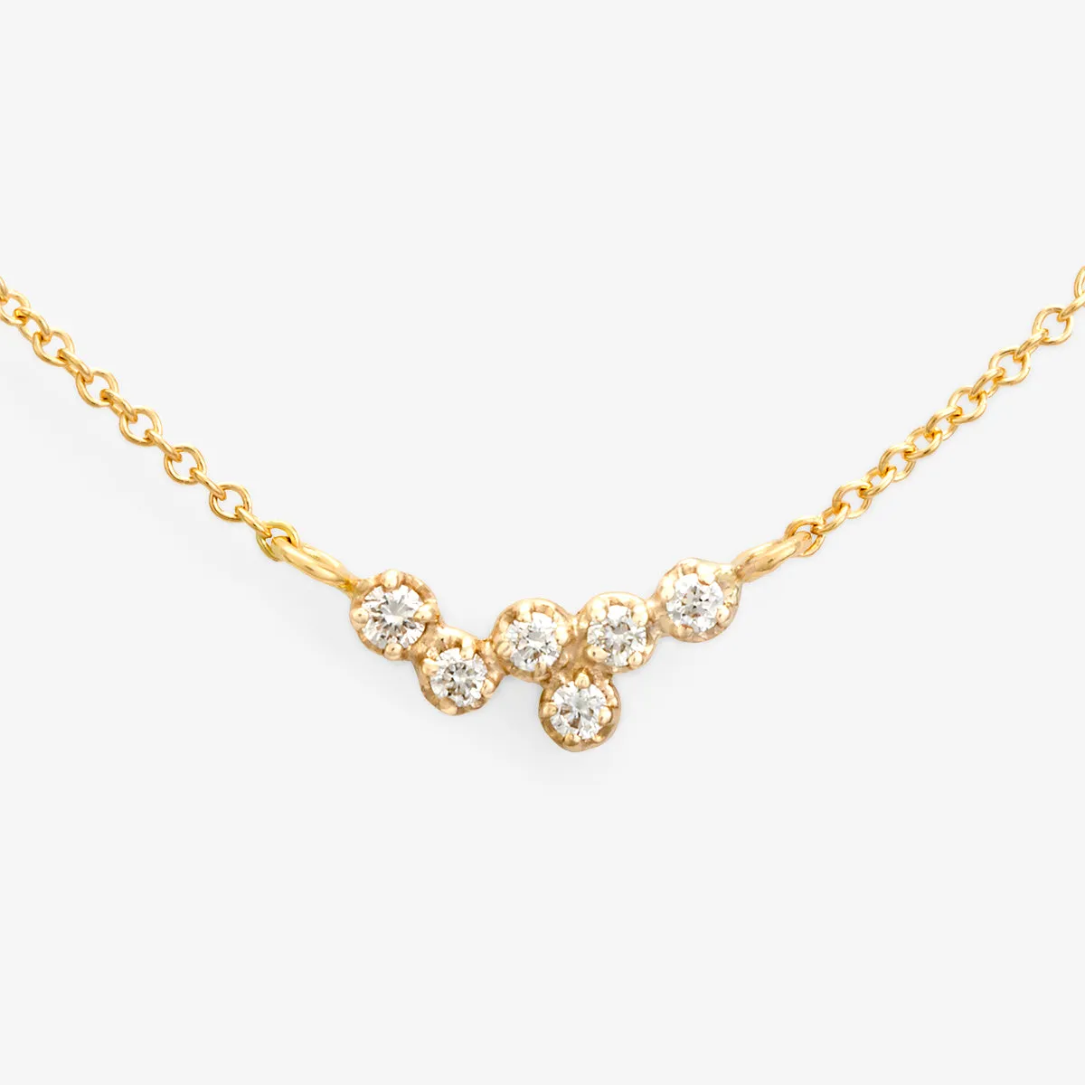 N4403W | White Diamond Hydra Necklace