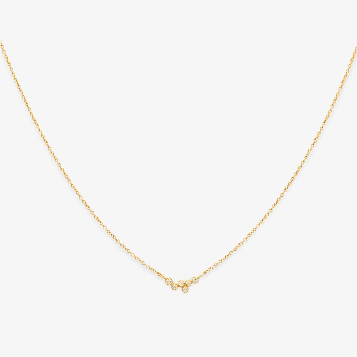 N4403W | White Diamond Hydra Necklace