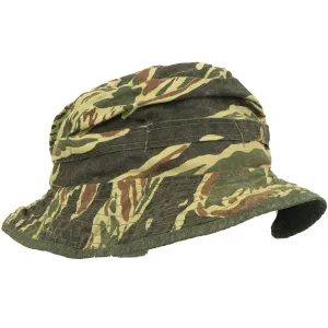 Original U.S. Vietnam War Post War Taiwanese Tiger Stripe Camouflage Boonie Hat