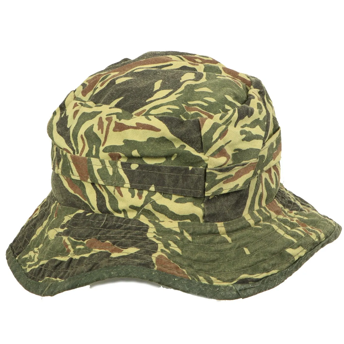 Original U.S. Vietnam War Post War Taiwanese Tiger Stripe Camouflage Boonie Hat