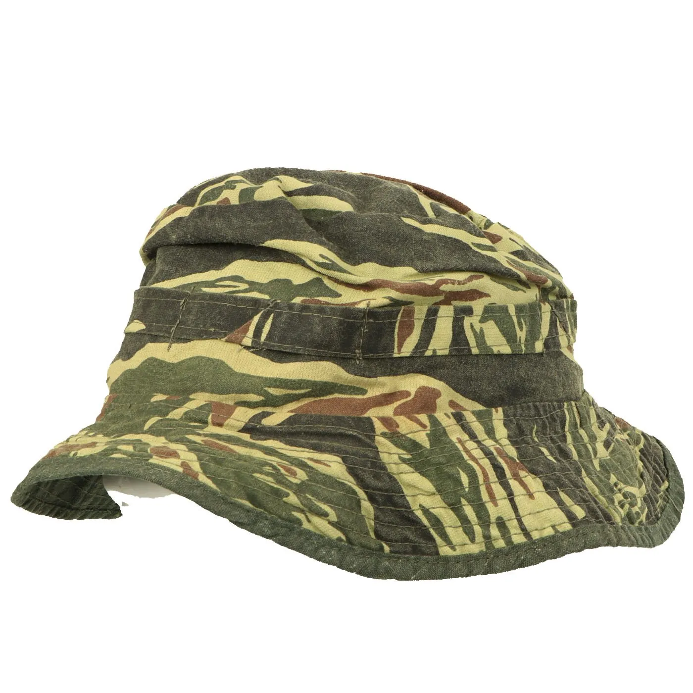 Original U.S. Vietnam War Post War Taiwanese Tiger Stripe Camouflage Boonie Hat