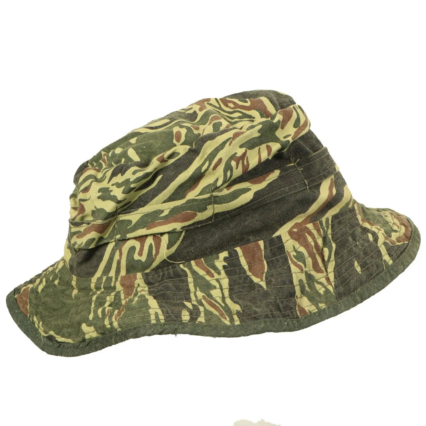 Original U.S. Vietnam War Post War Taiwanese Tiger Stripe Camouflage Boonie Hat