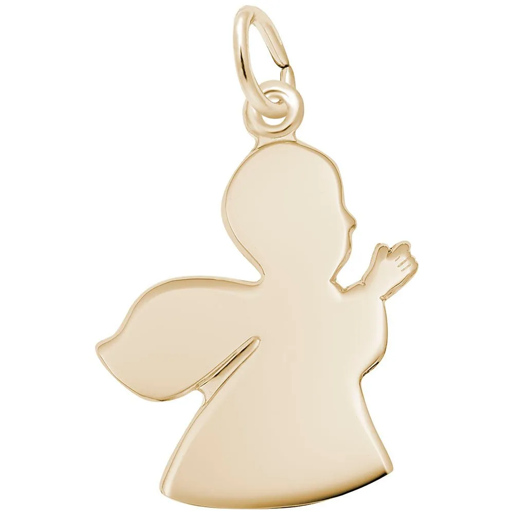 Rembrandt Charms - Large Guardian Angel Charm - 3054