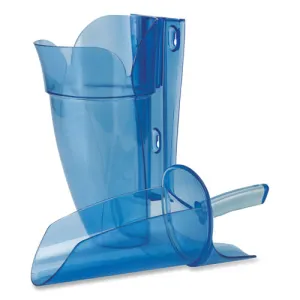 Saf-t-scoop And Guardian System For Ice Machines, 64-86 Oz, Transparent Blue