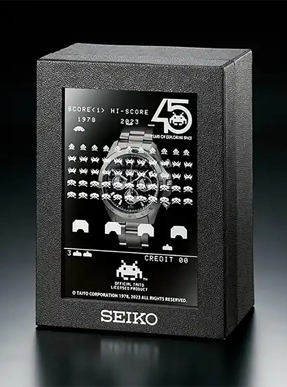 SEIKO WATCH x SPACE INVADERS 45 YEARS OF EXPLORING SPACE LIMITED EDITION MADE IN JAPAN