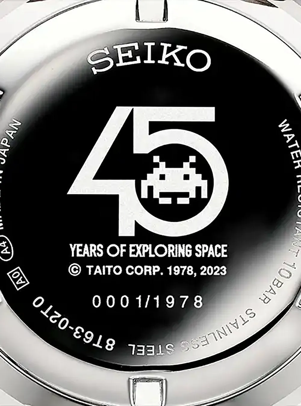 SEIKO WATCH x SPACE INVADERS 45 YEARS OF EXPLORING SPACE LIMITED EDITION MADE IN JAPAN