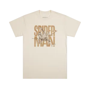 Spider-Man Web Slinging Natural Tee