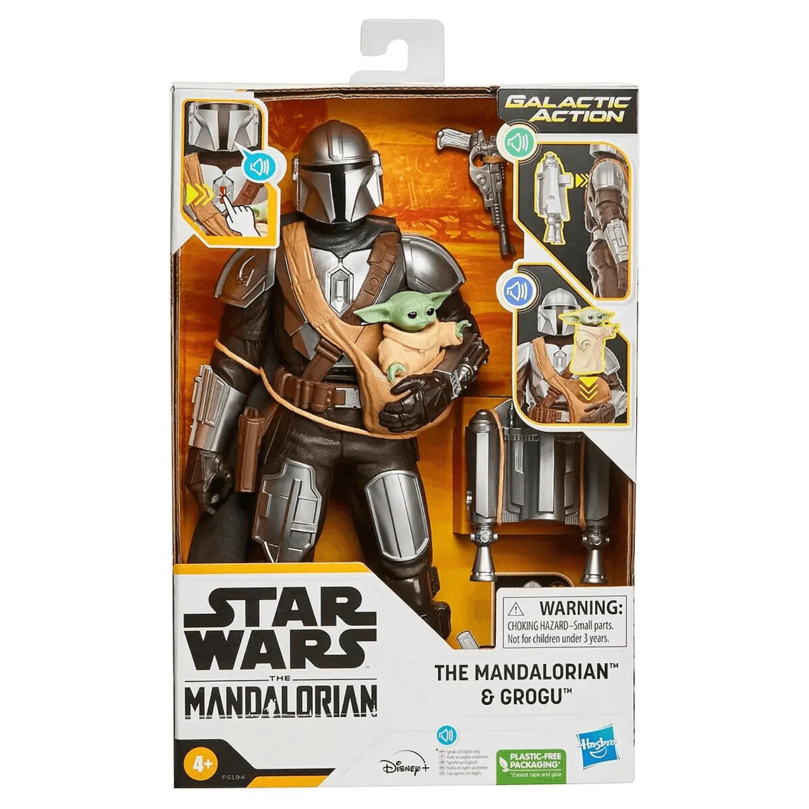 Star Wars The Mandalorian Grogu Interactive Action Figure Set