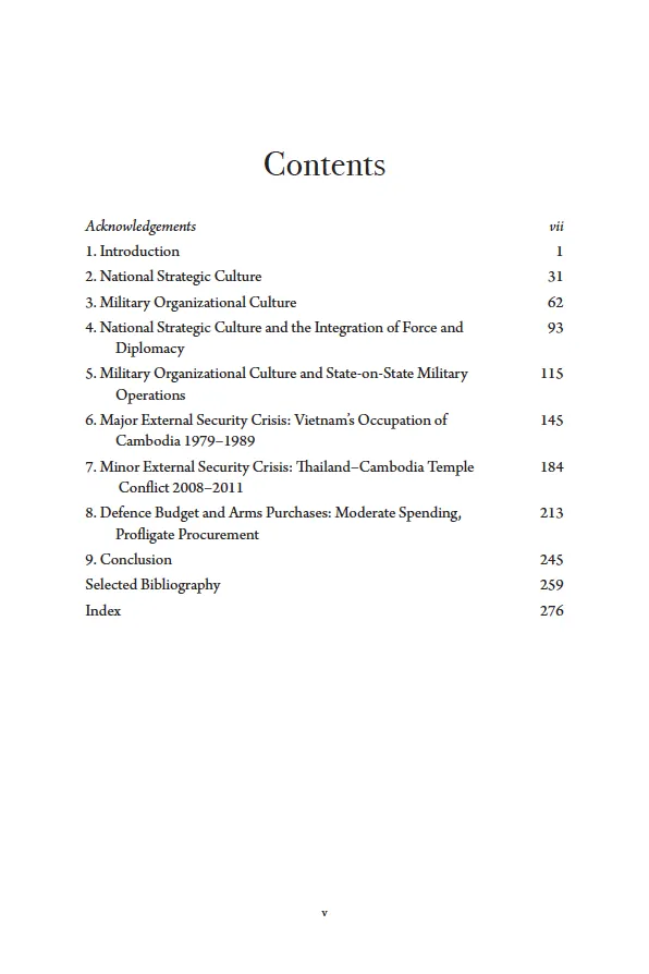 Thai Military Power: A Culture of Strategic Accommodation