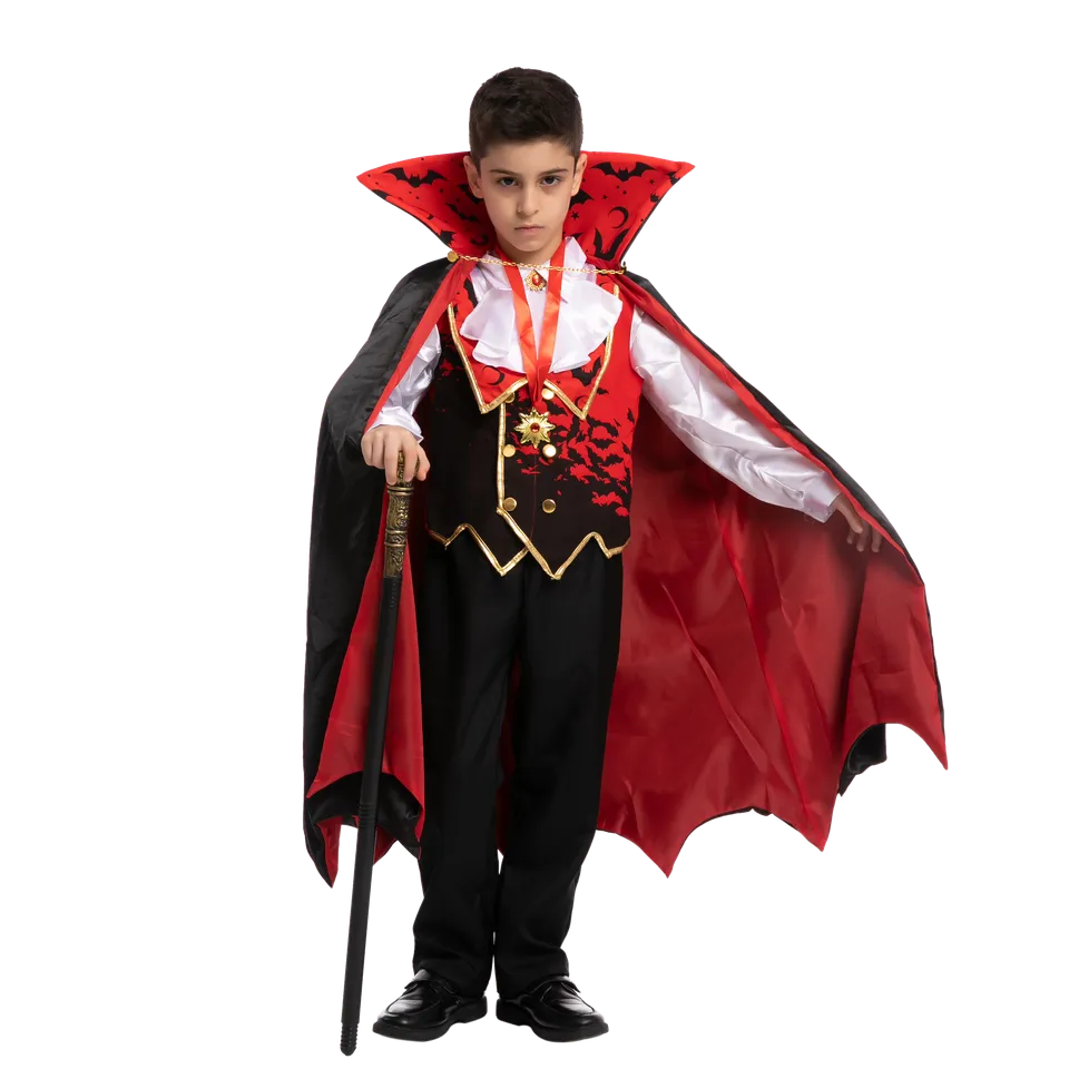 Vampire Costume Cosplay (Red)- Child