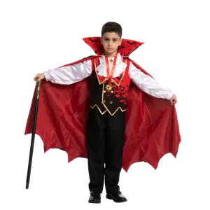 Vampire Costume Cosplay (Red)- Child