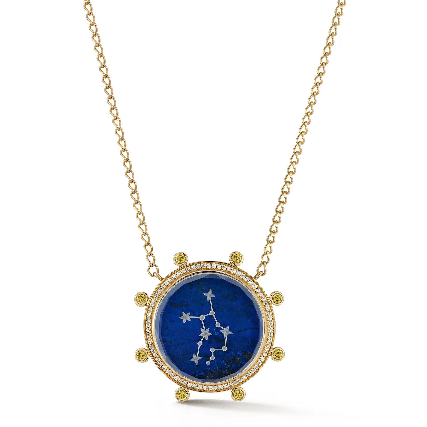 Zodiac Necklace - Yellow Sapphire